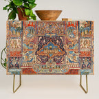 Golden Nature Antique Persian Kashmar Credenza Gallery Image 1