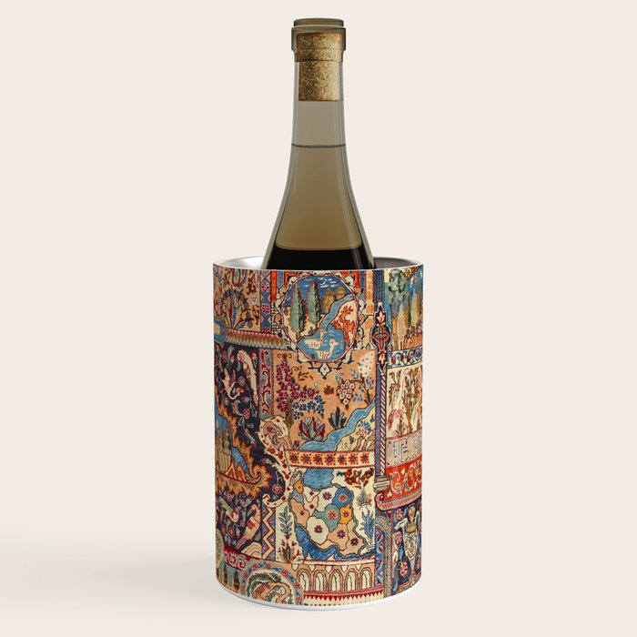 Golden Nature Antique Persian Kashmar Wine Chiller Gallery Image 3