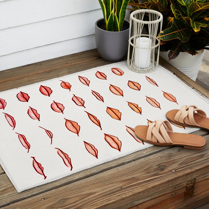 Lips II Outdoor Rug Gallery Image 2