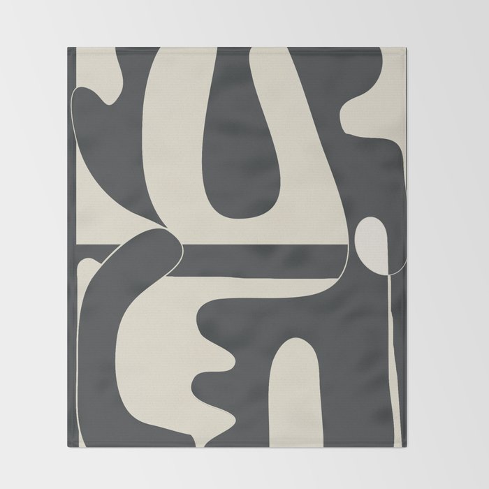 Shifting Silhouettes 1 Throw Blanket Gallery Image 2