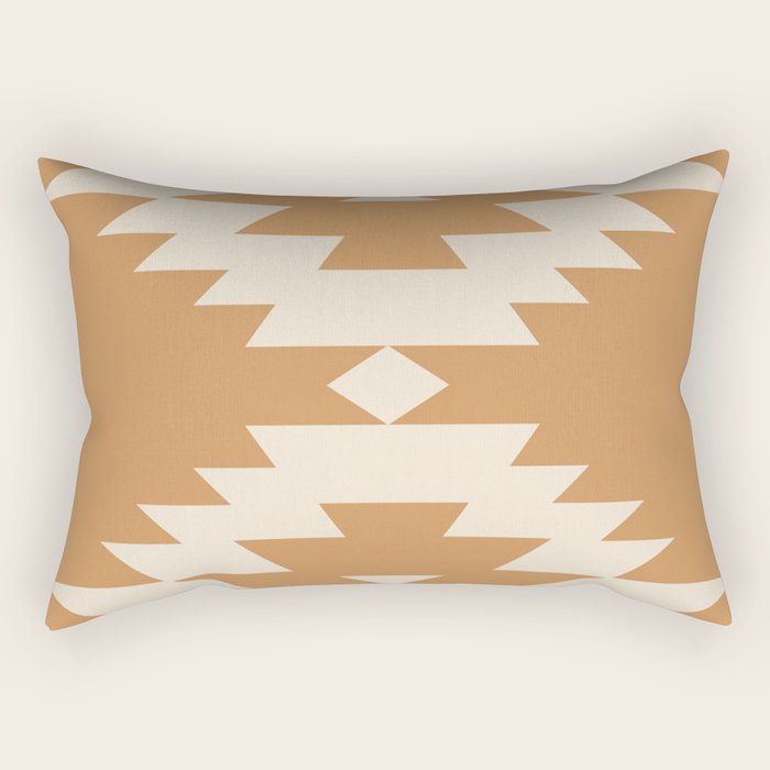 Southwestern Minimalism - Desert Orange Rectangular Pillow Gallery Image 1
