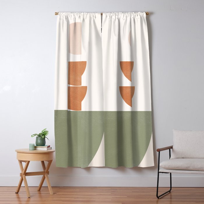 Minimal Geometric Shapes 174 Window Curtain Gallery Image 1