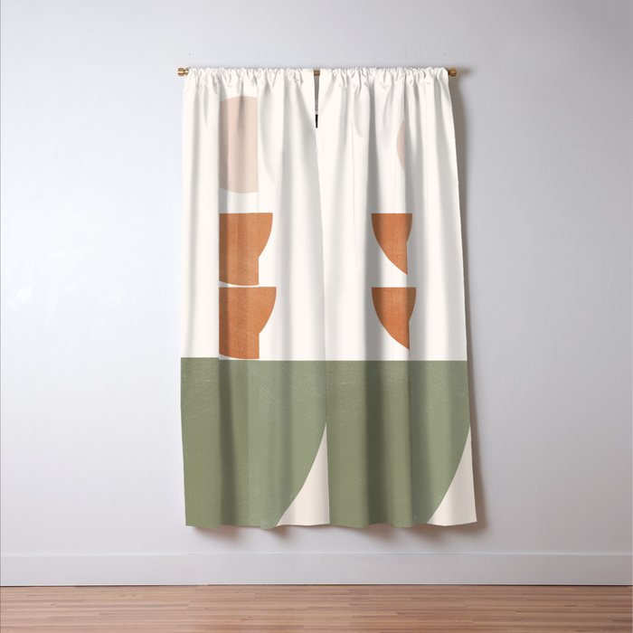 Minimal Geometric Shapes 174 Window Curtain Gallery Image 3
