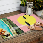 Invasion on vacation (UFO in Hawaii) Outdoor Rug Gallery Image 2