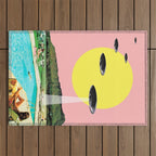 Invasion on vacation (UFO in Hawaii) Outdoor Rug Gallery Image 1