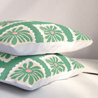 Vintage flower postage stamp pattern Pillow Sham Gallery Image 3