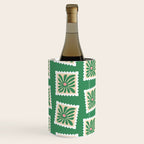 Vintage flower postage stamp pattern Wine Chiller Gallery Image 2