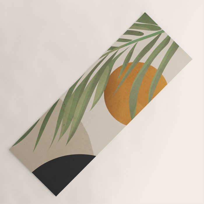 Abstract Art Tropical Leaves 47 Yoga Mat Gallery Image 1