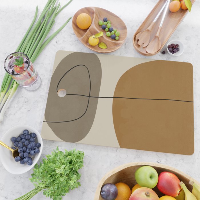 Organic Abstract Shapes #2 Cutting Board Gallery Image 2