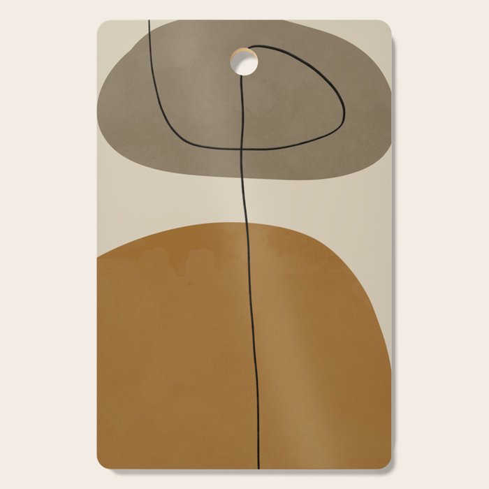 Organic Abstract Shapes #2 Cutting Board Gallery Image 1