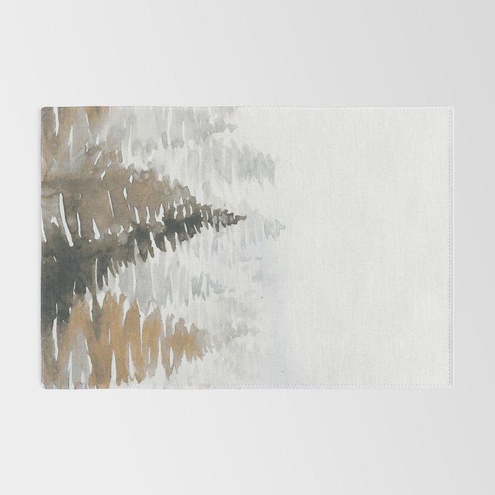 Watercolor Pine Trees 3 Rug Gallery Image 2