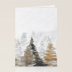 Watercolor Pine Trees 3 Stationery Card Gallery Image 2