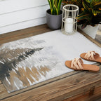 Watercolor Pine Trees 3 Outdoor Rug Gallery Image 2