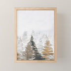 Watercolor Pine Trees 3 Mini Art Print Gallery Image 1