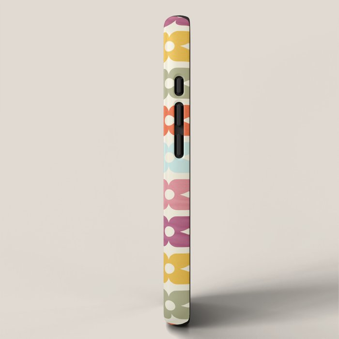Retro Nostalgic Pastel Flowers iPhone Case Gallery Image 2