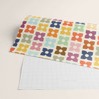 Retro Nostalgic Pastel Flowers Wrapping Paper Gallery Image 2