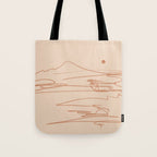 Line Mountain Sunset. Tote Bag Gallery Image 1