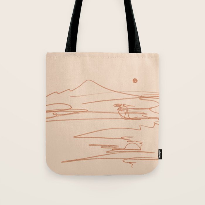 Line Mountain Sunset. Tote Bag Gallery Image 1