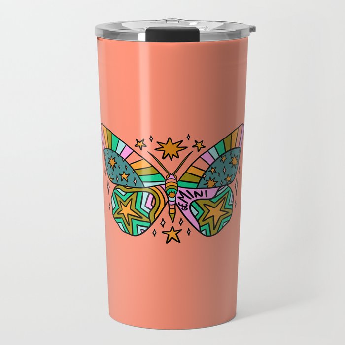 Gemini Butterfly Travel Mug Gallery Image 1