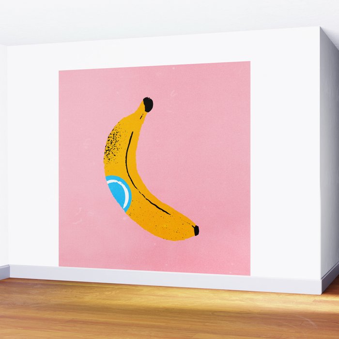 Banana Pop Art Wall Mural Gallery Image 2