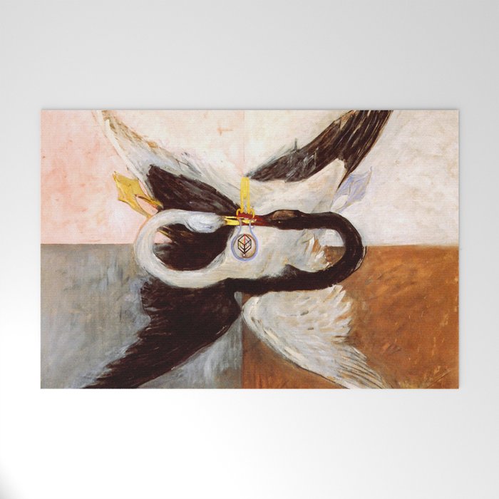 Hilma af Klint "The Swan, No. 24, Group IX-SUW, 1915" Welcome Mat Gallery Image 1