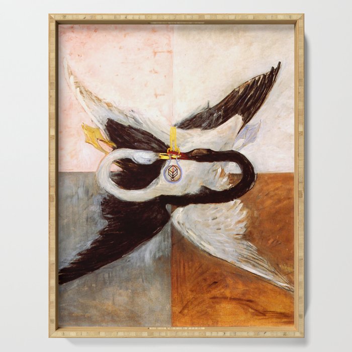 Hilma af Klint "The Swan, No. 24, Group IX-SUW, 1915" Serving Tray Gallery Image 1