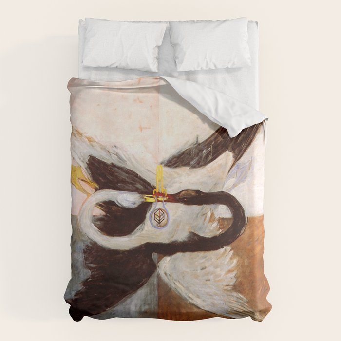 Hilma af Klint "The Swan, No. 24, Group IX-SUW, 1915" Duvet Cover Gallery Image 6