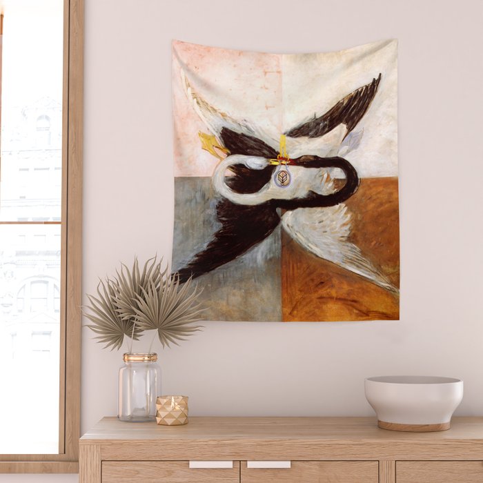 Hilma af Klint "The Swan, No. 24, Group IX-SUW, 1915" Wall Tapestry Gallery Image 2
