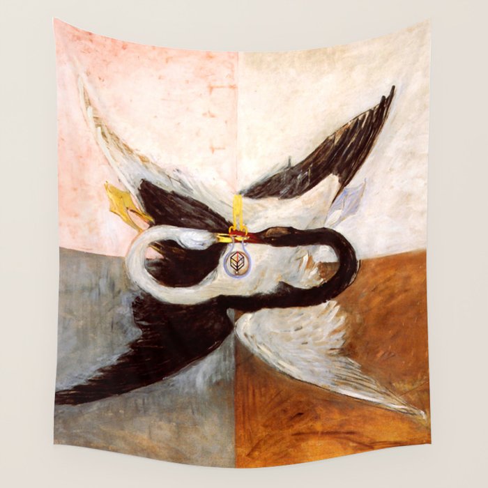 Hilma af Klint "The Swan, No. 24, Group IX-SUW, 1915" Wall Tapestry Gallery Image 4