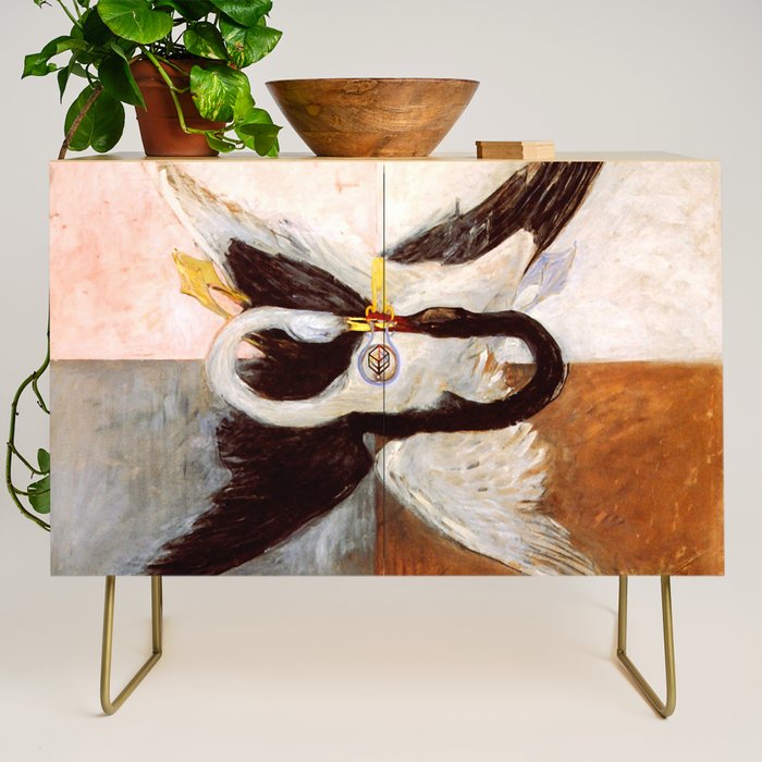 Hilma af Klint "The Swan, No. 24, Group IX-SUW, 1915" Credenza Gallery Image 1