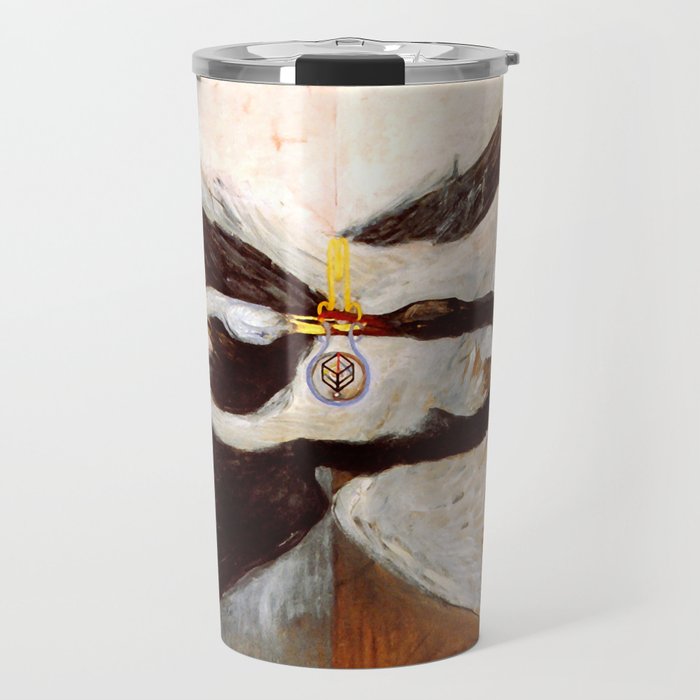 Hilma af Klint "The Swan, No. 24, Group IX-SUW, 1915" Travel Mug Gallery Image 1