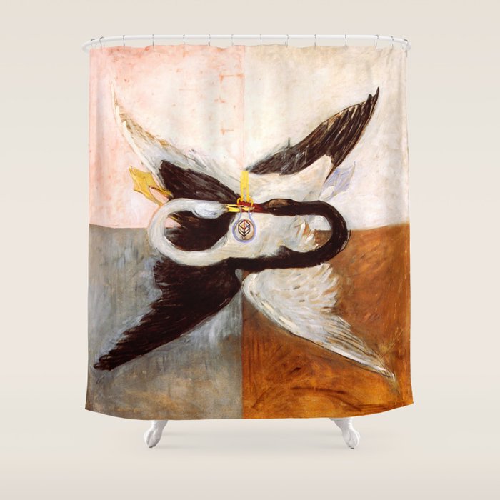 Hilma af Klint "The Swan, No. 24, Group IX-SUW, 1915" Shower Curtain Gallery Image 1