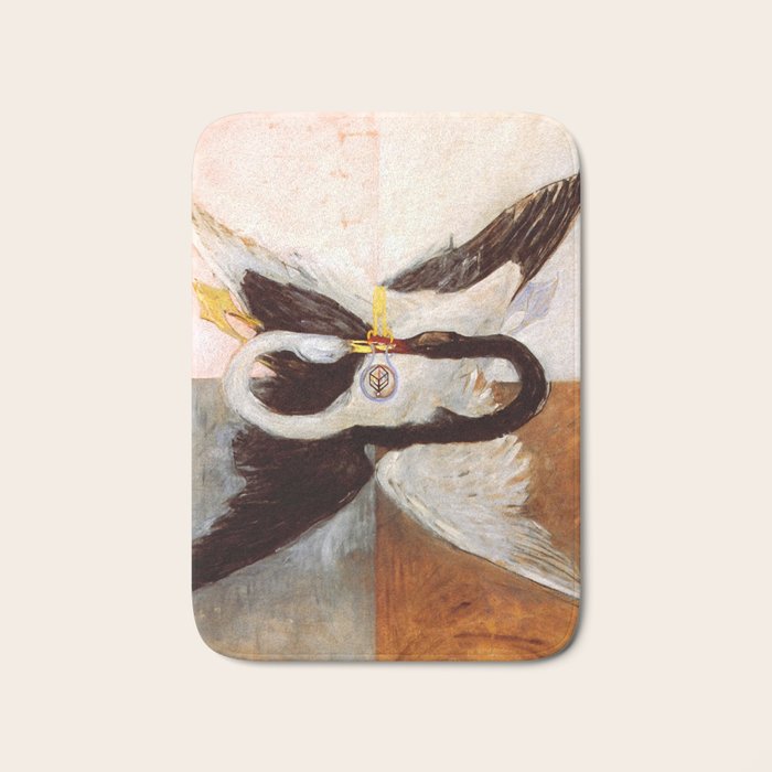 Hilma af Klint "The Swan, No. 24, Group IX-SUW, 1915" Bath Mat Gallery Image 1