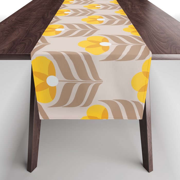 Sunny retro pattern no6 Table Runner Gallery Image 1