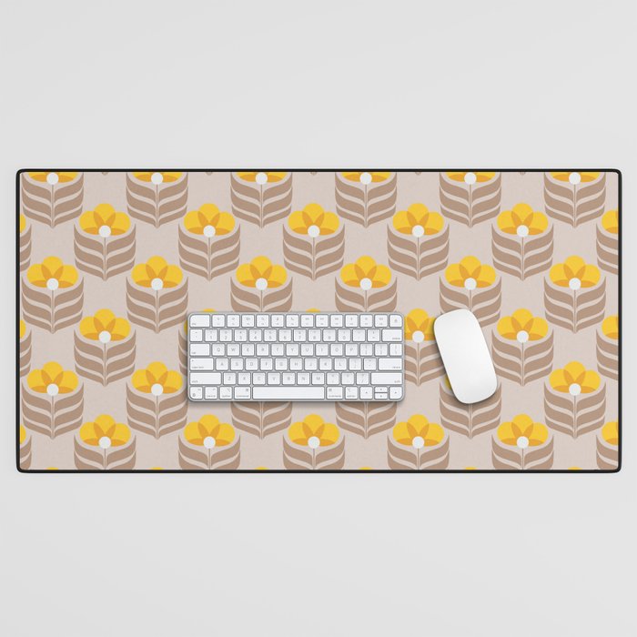 Sunny retro pattern no6 Desk Mat Gallery Image 1