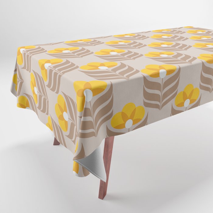 Sunny retro pattern no6 Tablecloth Gallery Image 1