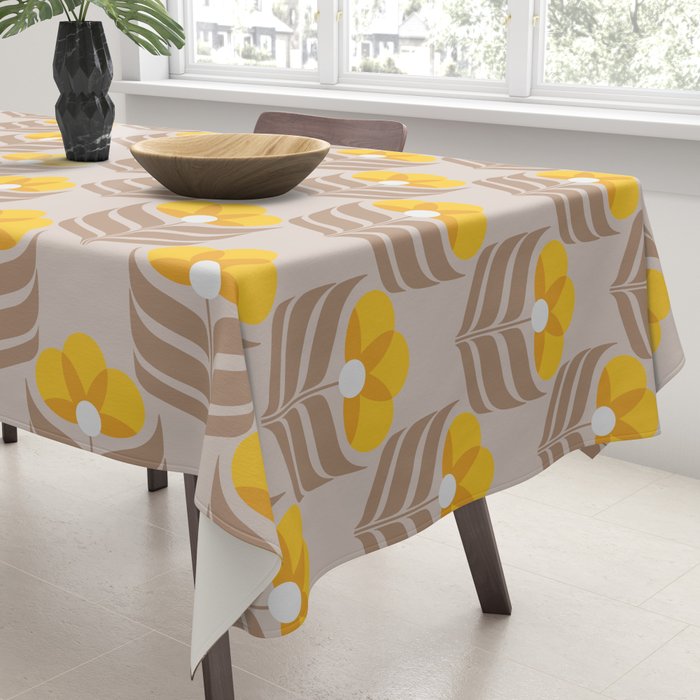 Sunny retro pattern no6 Tablecloth Gallery Image 3
