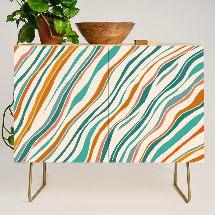 Southwest Abstract Stripes Credenza Gallery Image 1