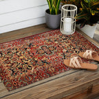 Heriz Northwest Persian Carpet Print Outdoor Rug Gallery Image 2