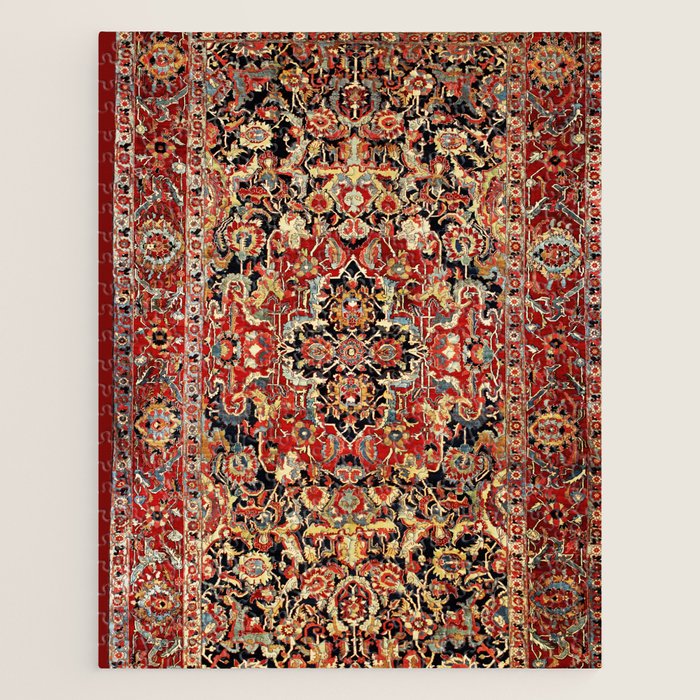 Heriz Northwest Persian Carpet Print Jigsaw Puzzle Gallery Image 1