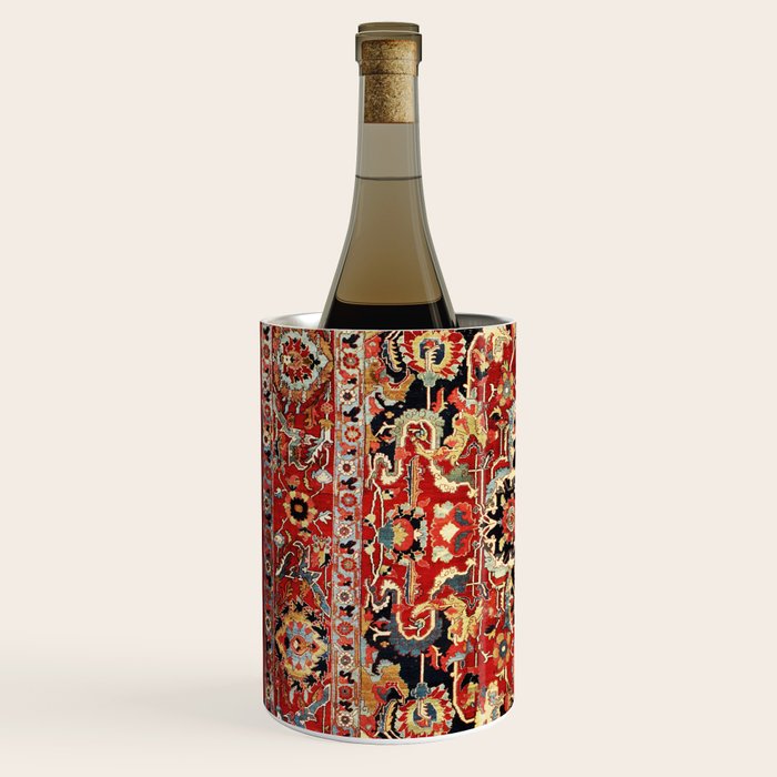 Heriz Northwest Persian Carpet Print Wine Chiller Gallery Image 2