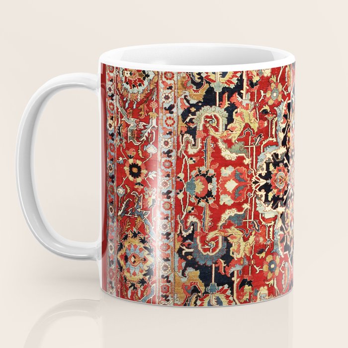 Heriz Northwest Persian Carpet Print Coffee Mug Gallery Image 3