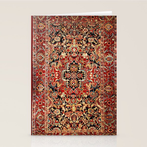 Heriz Northwest Persian Carpet Print Stationery Card Gallery Image 2