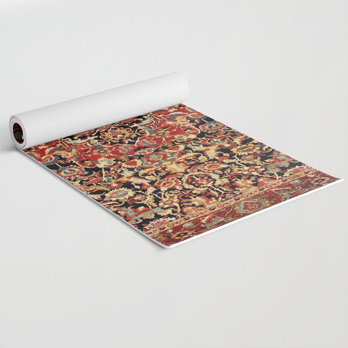 Heriz Northwest Persian Carpet Print Yoga Mat Gallery Image 2