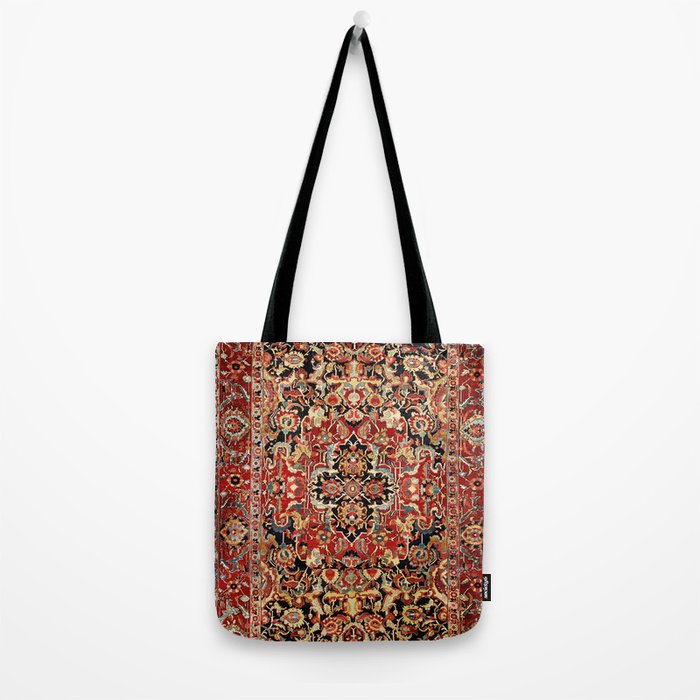 Heriz Northwest Persian Carpet Print Tote Bag Gallery Image 2