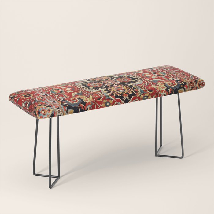 Heriz Northwest Persian Carpet Print Bench Gallery Image 1