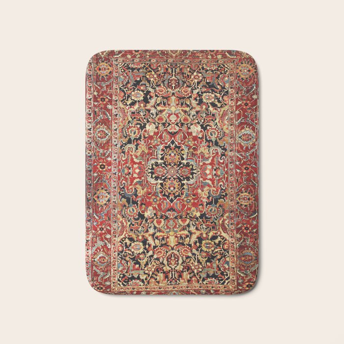Heriz Northwest Persian Carpet Print Bath Mat Gallery Image 1