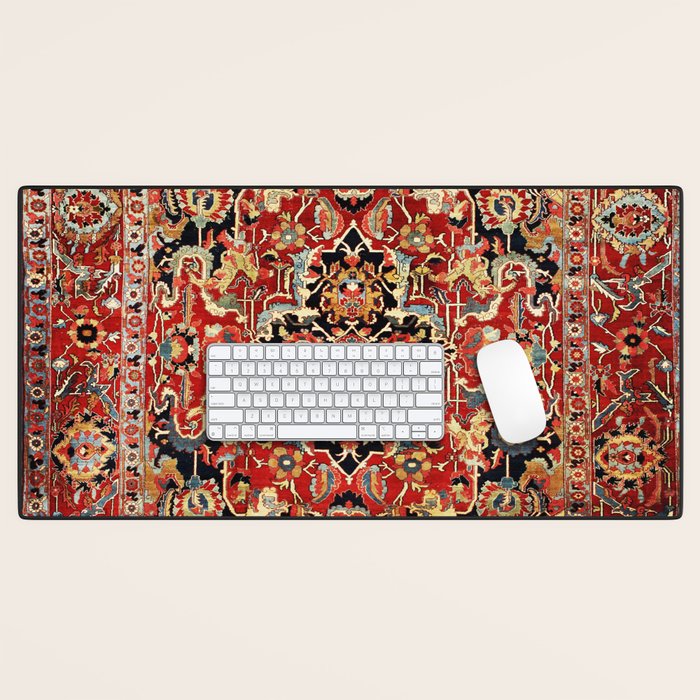 Heriz Northwest Persian Carpet Print Desk Mat Gallery Image 1