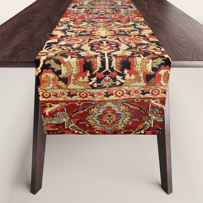 Heriz Northwest Persian Carpet Print Table Runner Gallery Image 1