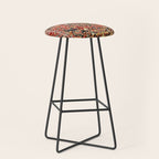 Heriz Northwest Persian Carpet Print Stool Gallery Image 1